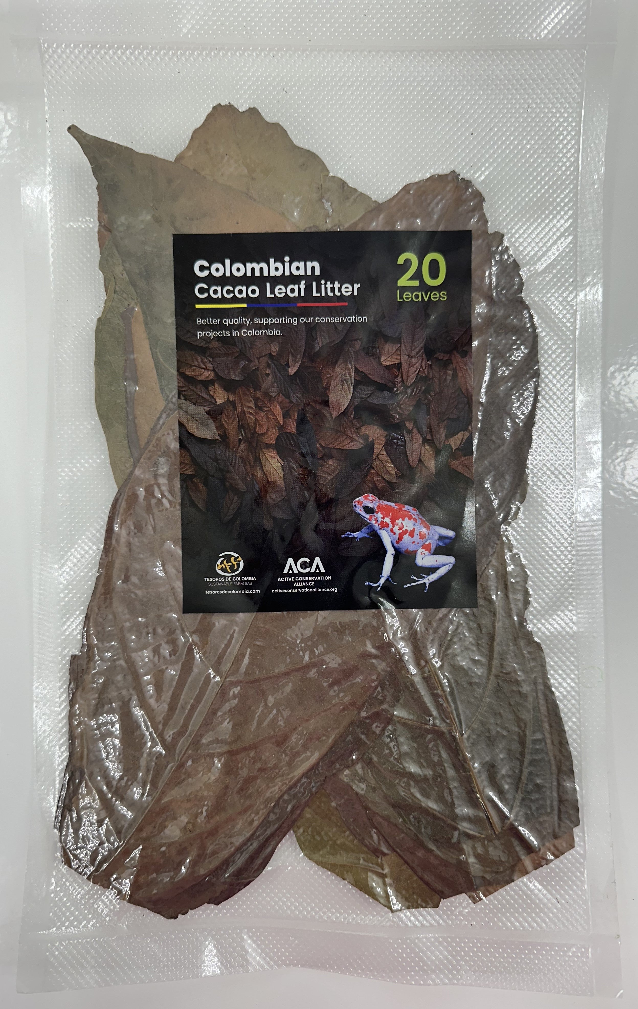 Tesoros Frogs Cacao Leaf Litter for Habitats